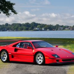 This 1991 Ferrari F40 designed to commemorate Ferrari’s 40th anniversary was the first in Rob Kauffman’s collection and the last to be personally approved by Enzo Ferrari. One of only 213 examples built for the U.S. market, it accelerates from zero to 60 mph in just three seconds, reaches a maximum speed of 201 mph, and is considered by some to be the greatest road-going Ferrari ever.